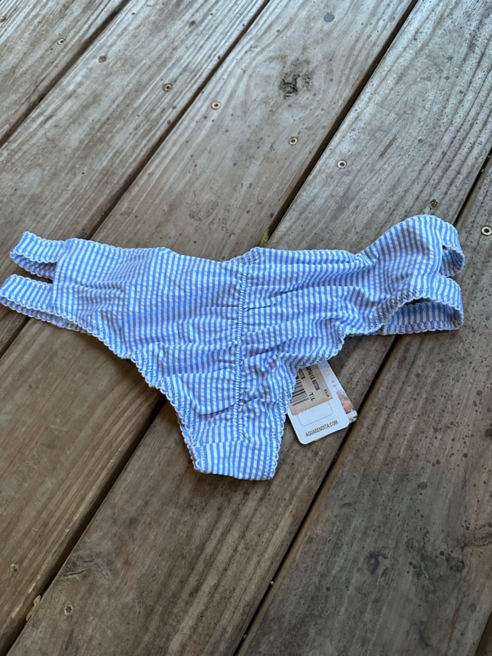 NWT Agua Bendita Campina seersucker bikini bottoms - Thumbnail 3