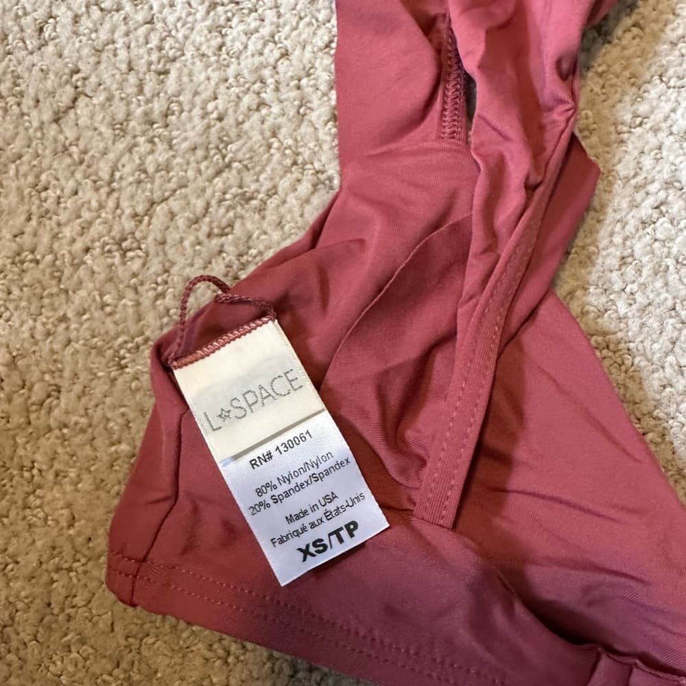 NWOT L*Space Harper bikini top currant - Thumbnail 4