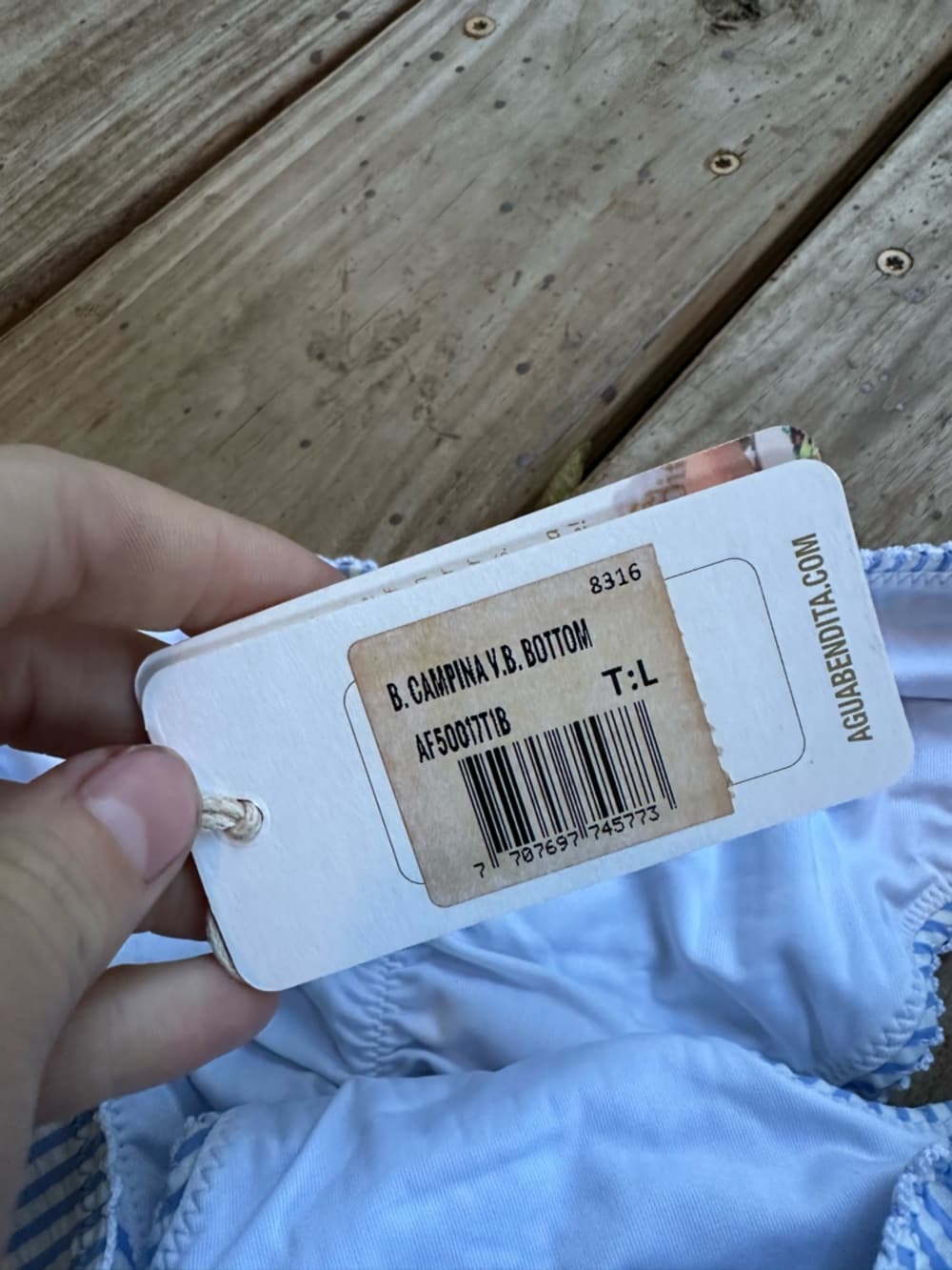 NWT Agua Bendita Campina seersucker bikini bottoms - Thumbnail 2