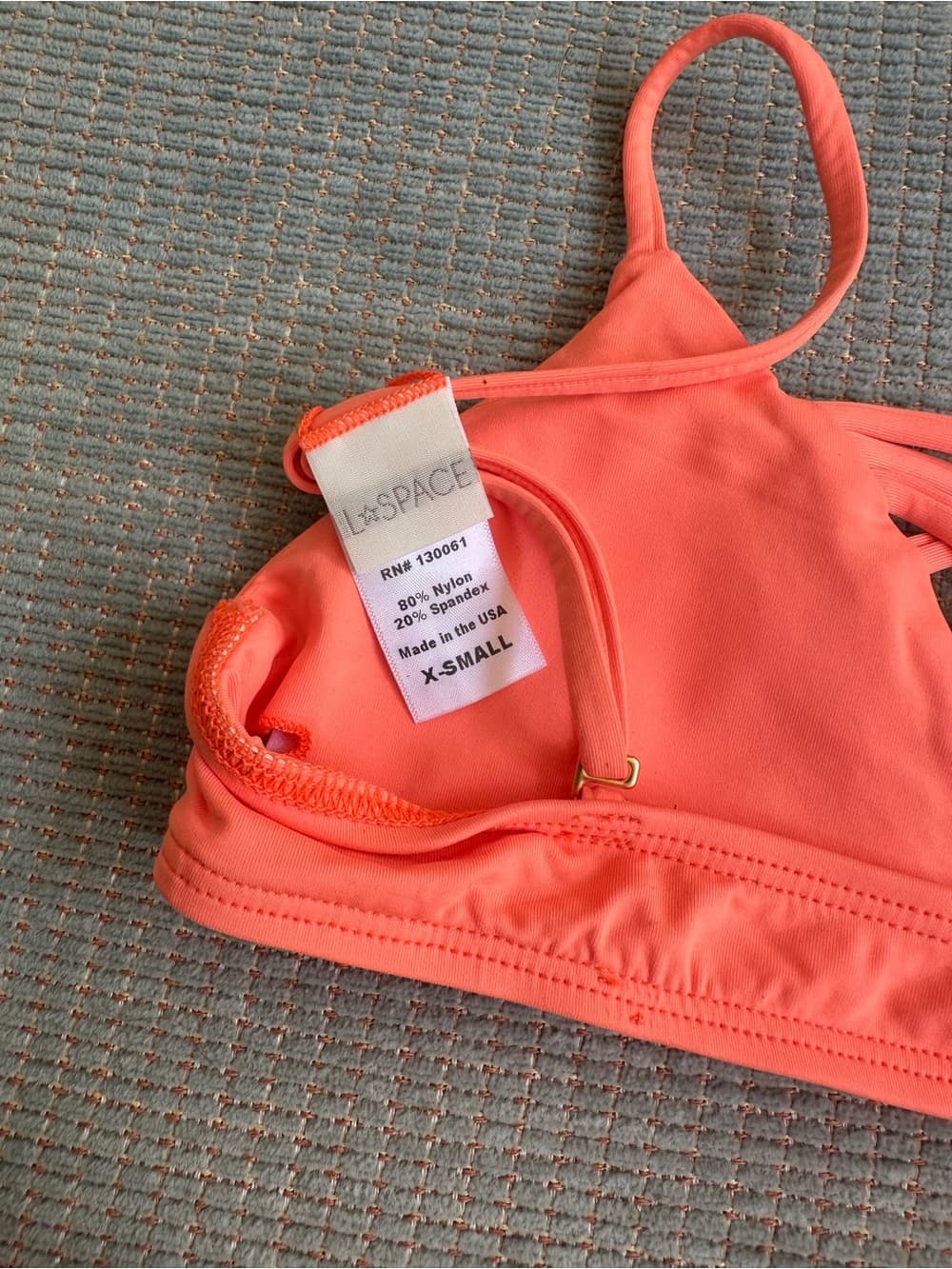 NWOT L*Space Jaime bikini set orange extra small - Thumbnail 4