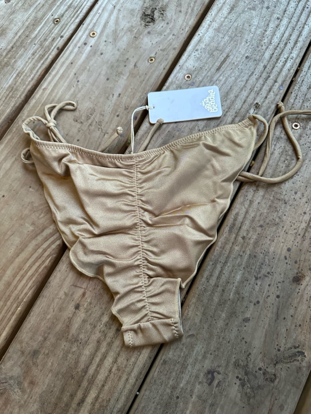 NWT Agua Bendita Espelndor beaded bikini bottoms - Thumbnail 2