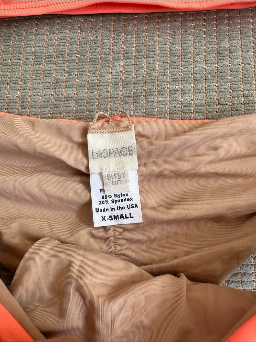 NWOT L*Space Jaime bikini set orange extra small - Thumbnail 2