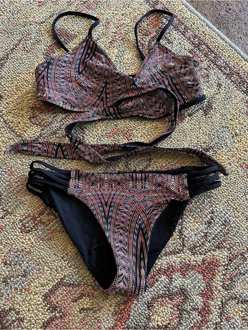 NWOT L*Space Chloe Low Down southwestern bikini set small