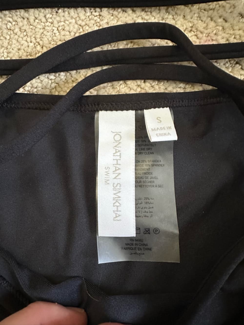 Jonathan Simkhai Amenda bikini bottoms black - Thumbnail 2