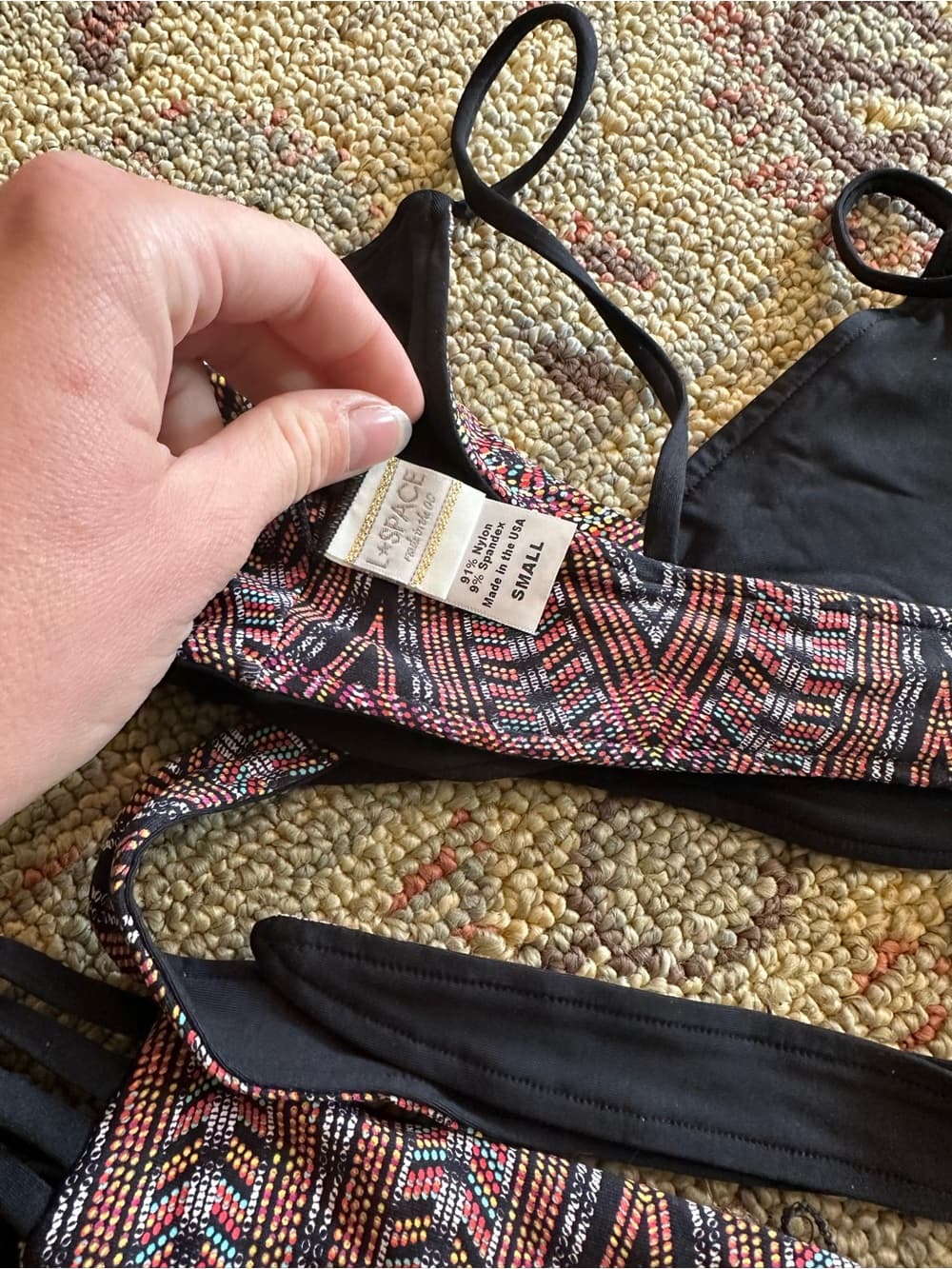 NWOT L*Space Chloe Low Down southwestern bikini set small - Thumbnail 4