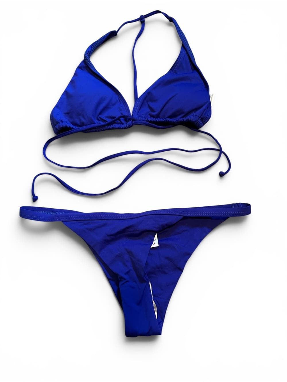 NWOT L*Space Lexie Bitsy cut bikini set royal blue - Thumbnail 4