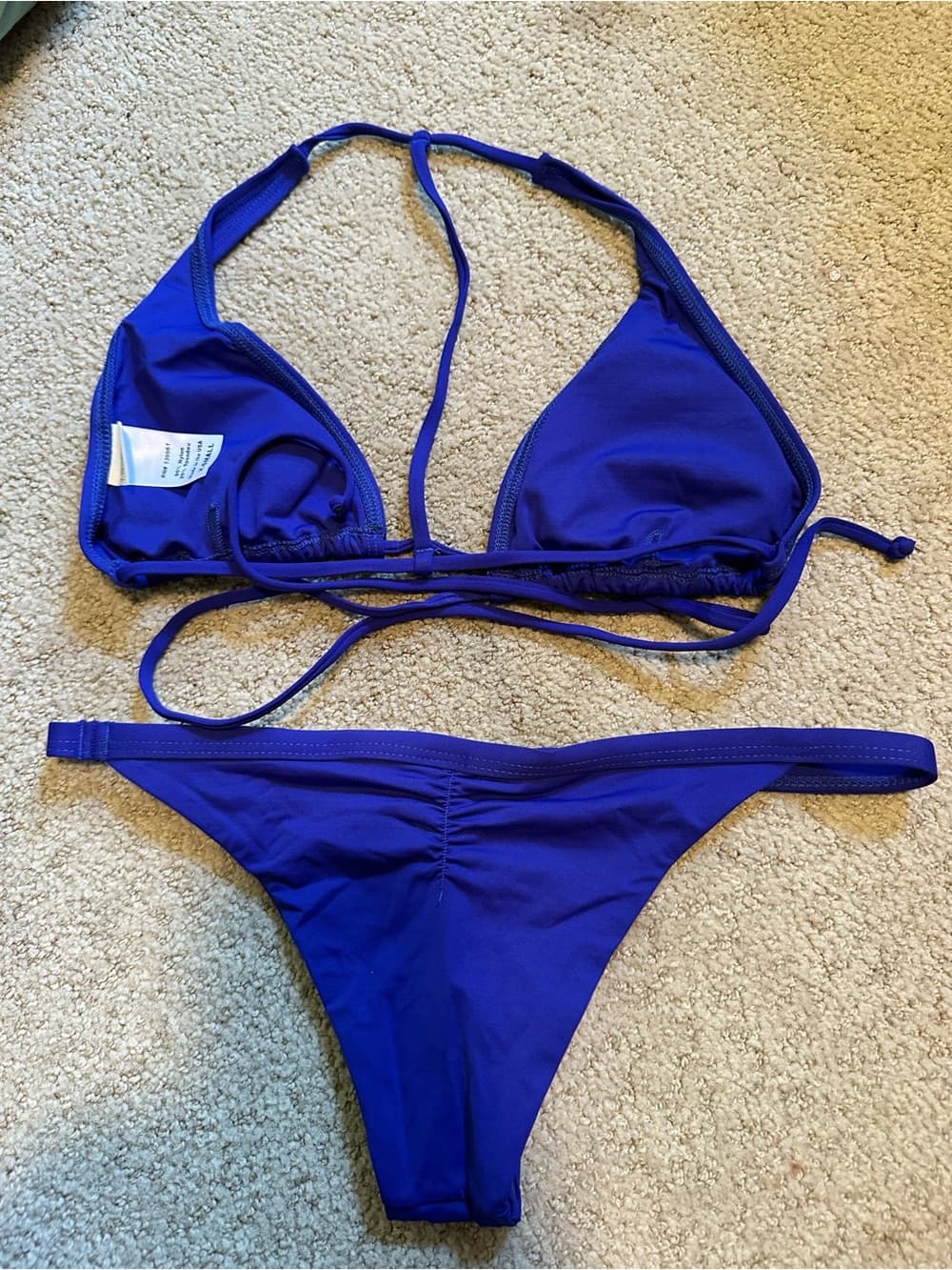 NWOT L*Space Lexie Bitsy cut bikini set royal blue - Thumbnail 3