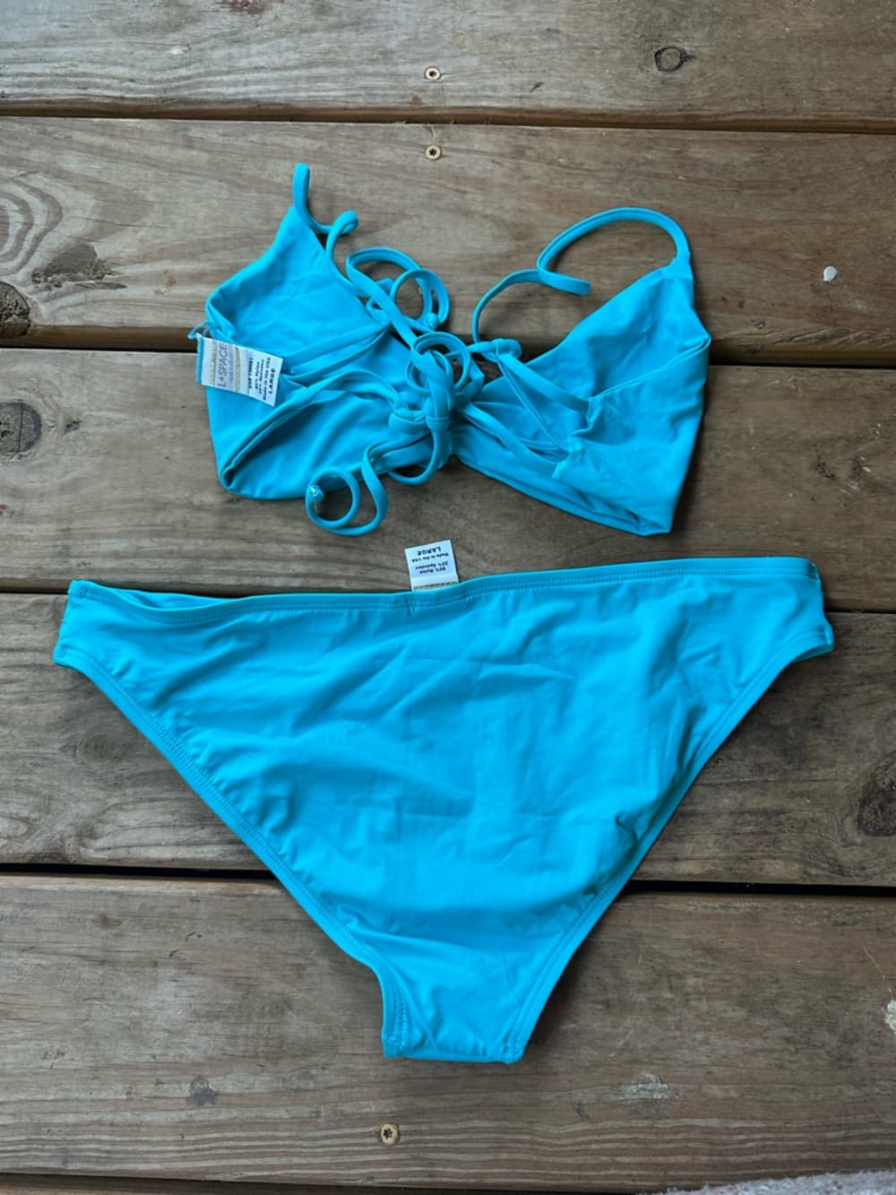 NWOT L*Space bikini set blue - Thumbnail 4