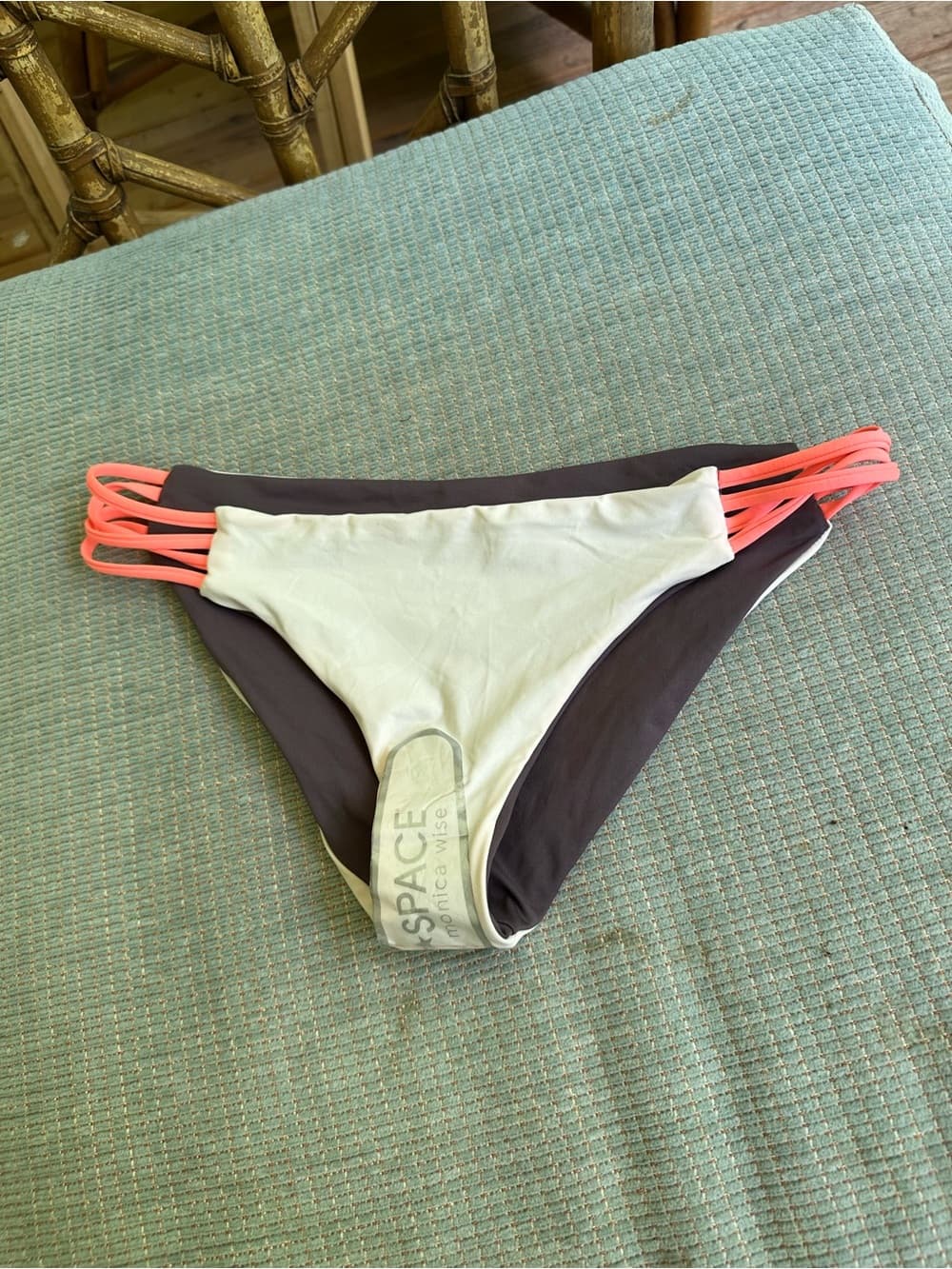 NWOT L*Space Low Down high neck bikini set grey small - Thumbnail 5