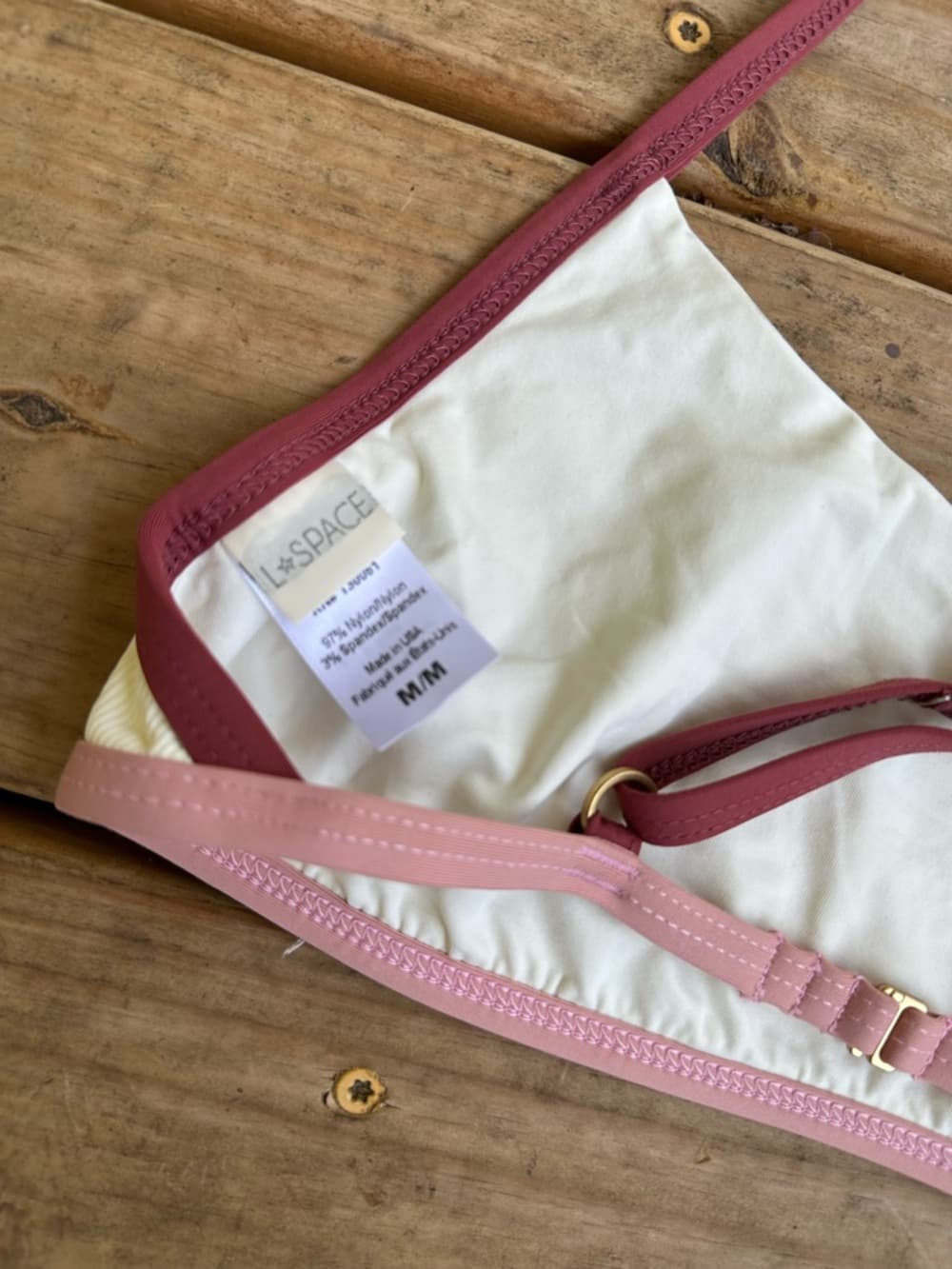 NWOT L*Space Gemma ribbed bikini top - Thumbnail 3