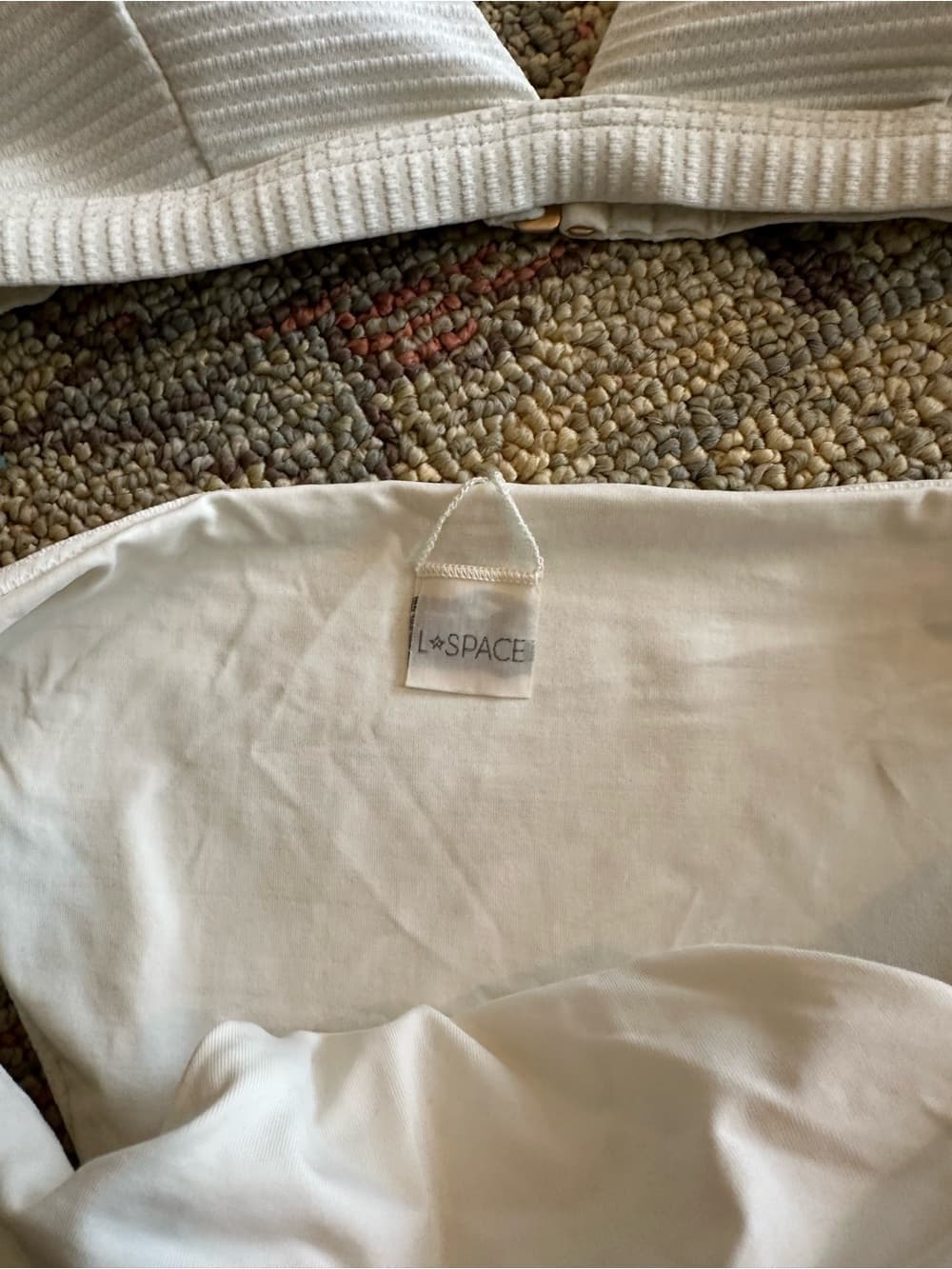 NWOT L*Space Nina ribbed bikini set cream small - Thumbnail 2