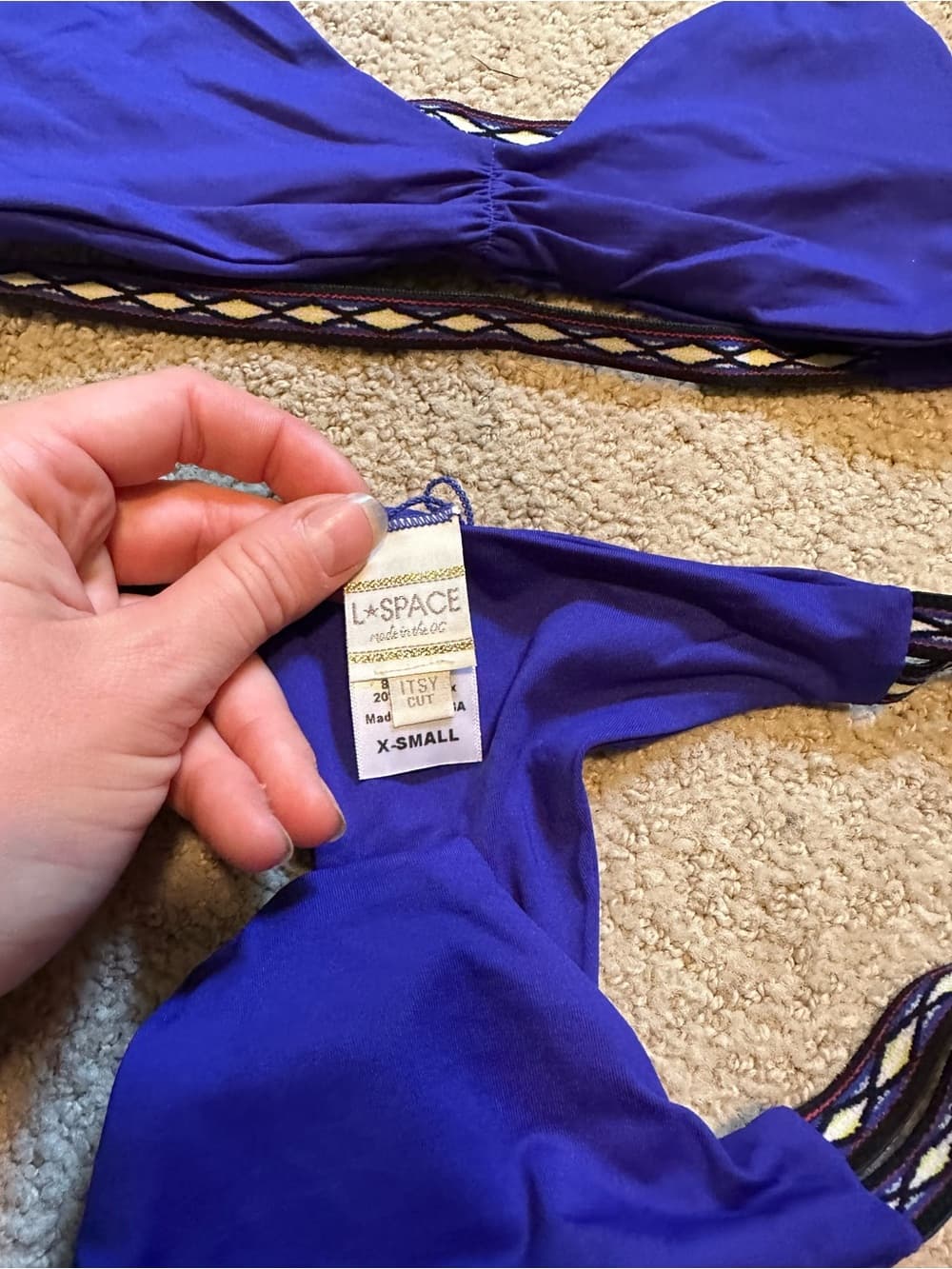 NWOT L*Space bikini set royal blue southwestern bikini set - Thumbnail 2