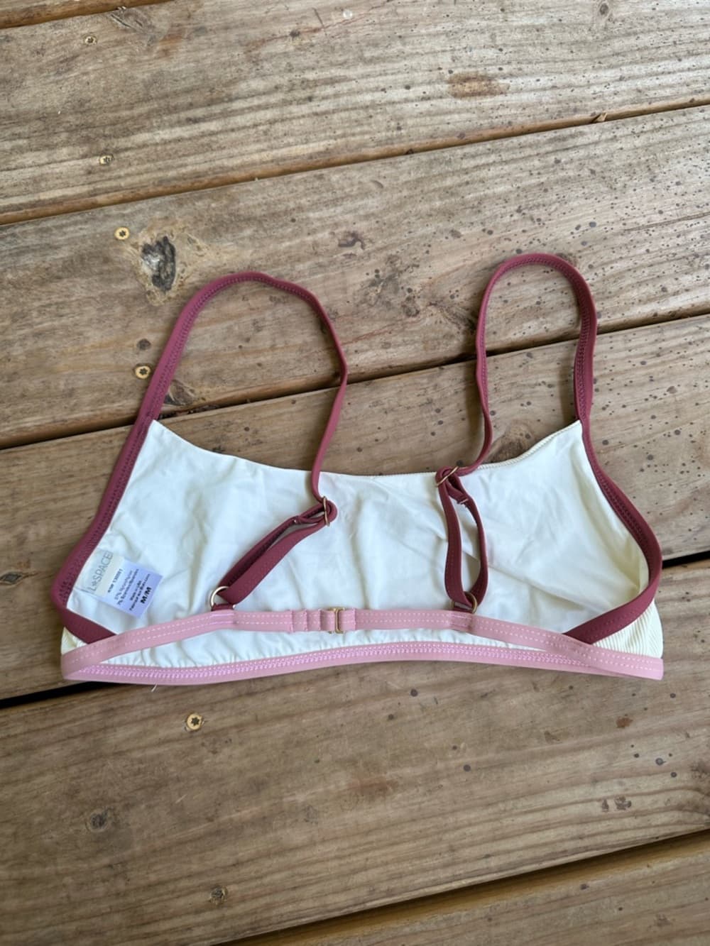 NWOT L*Space Gemma ribbed bikini top - Thumbnail 2