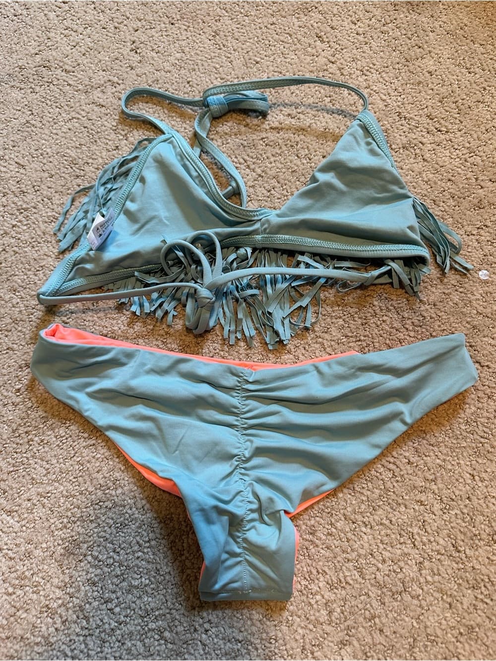 NWOT L*Space Audrey bikini set blue extra small - Thumbnail 3