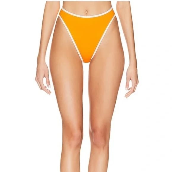 NWOT L*Space Nora bikini bottoms mango cream small - Thumbnail 4