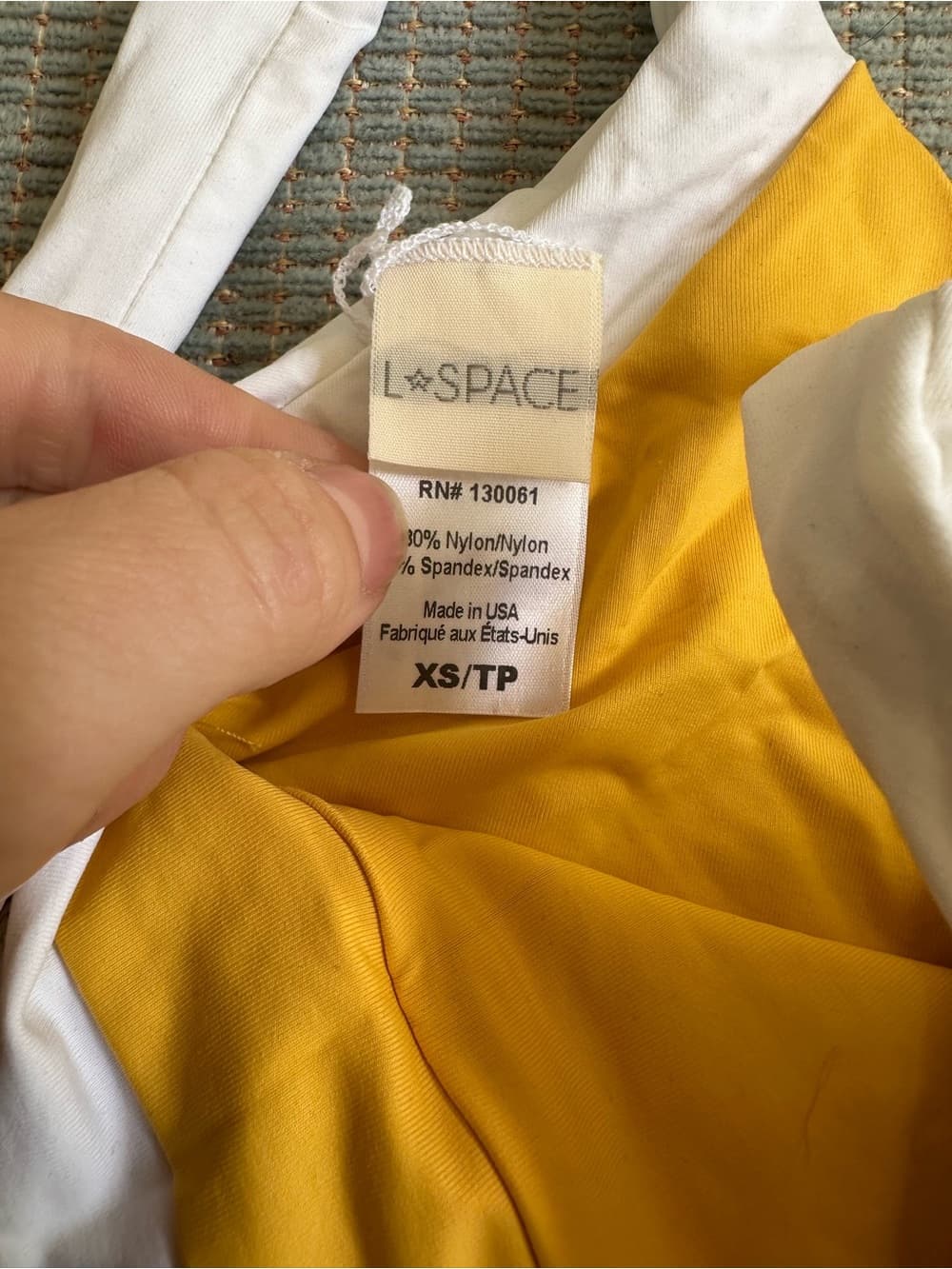 NWOT L*Space bikini set yellow white - Thumbnail 4