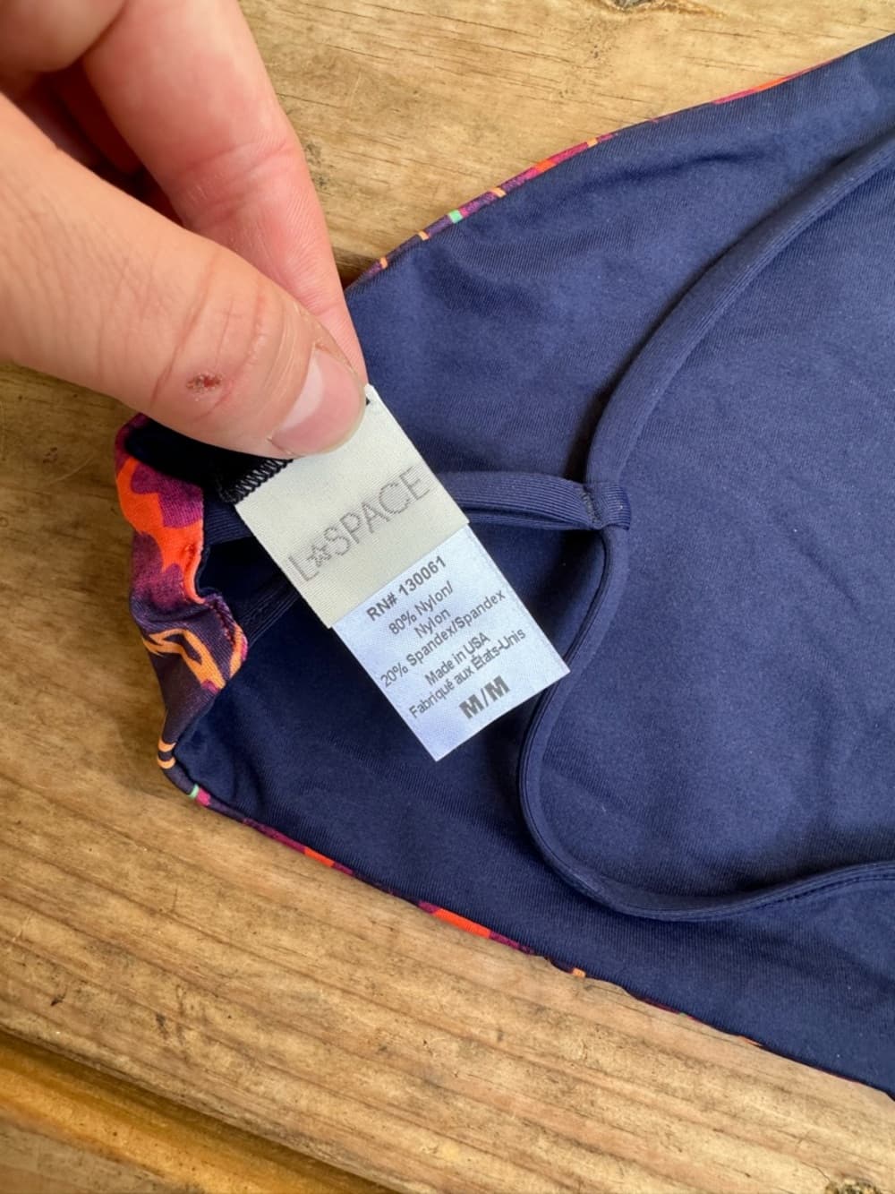 NWOT L*Space Liberty Luna Fleur high neck bikini top - Thumbnail 3