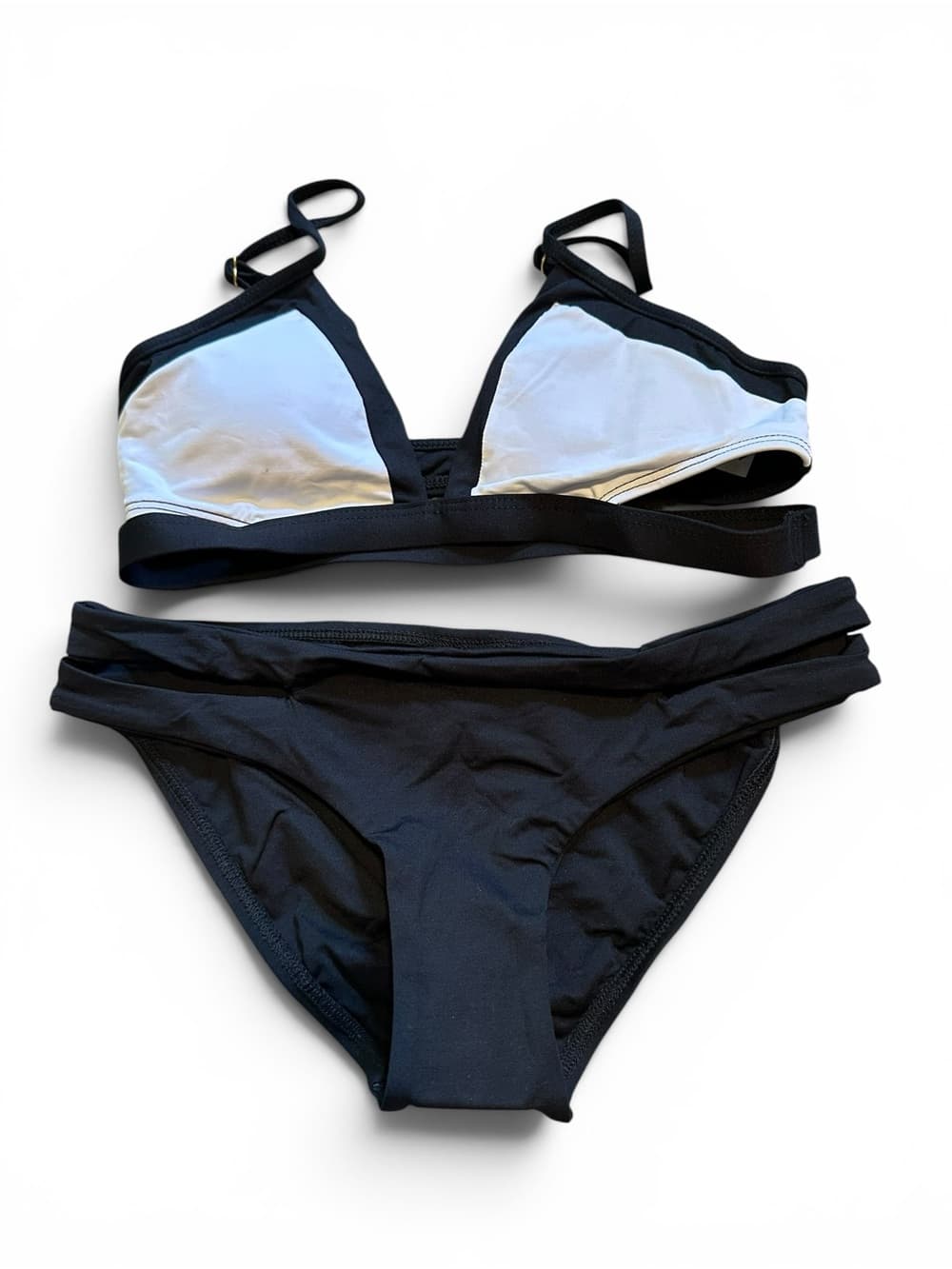 NWOT L*Space Platinum Breakers bikini set black white extra small - Thumbnail 5