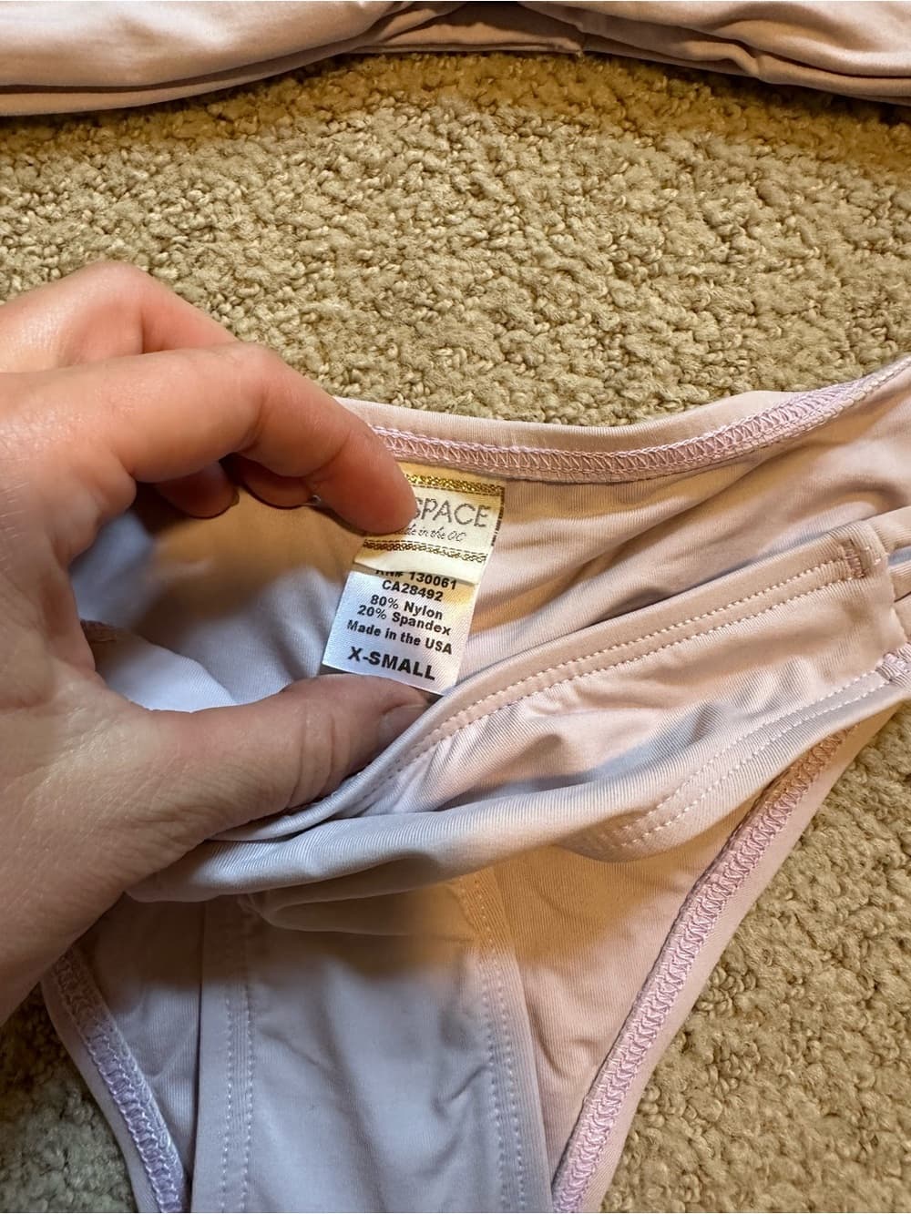 NWOT L*Space Wild One bikini set lavender extra small - Thumbnail 2