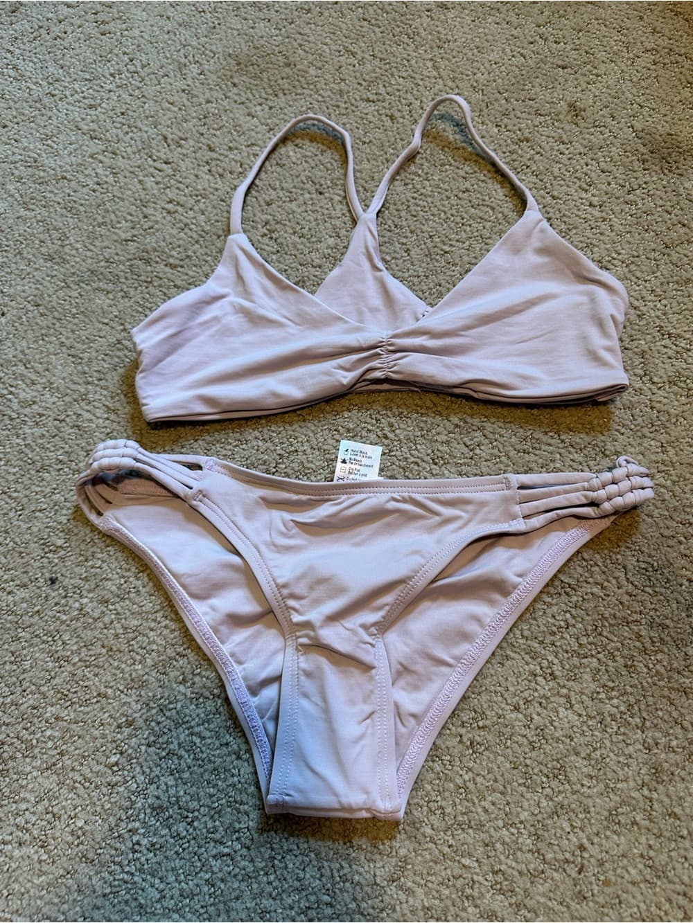 NWOT L*Space Wild One bikini set lavender extra small