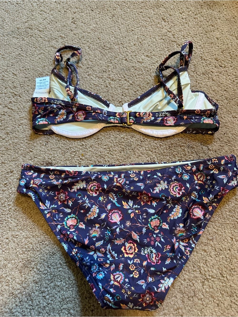 NWOT L*Space Liberty Mist Krissy Breakers bikini set extra small - Thumbnail 3