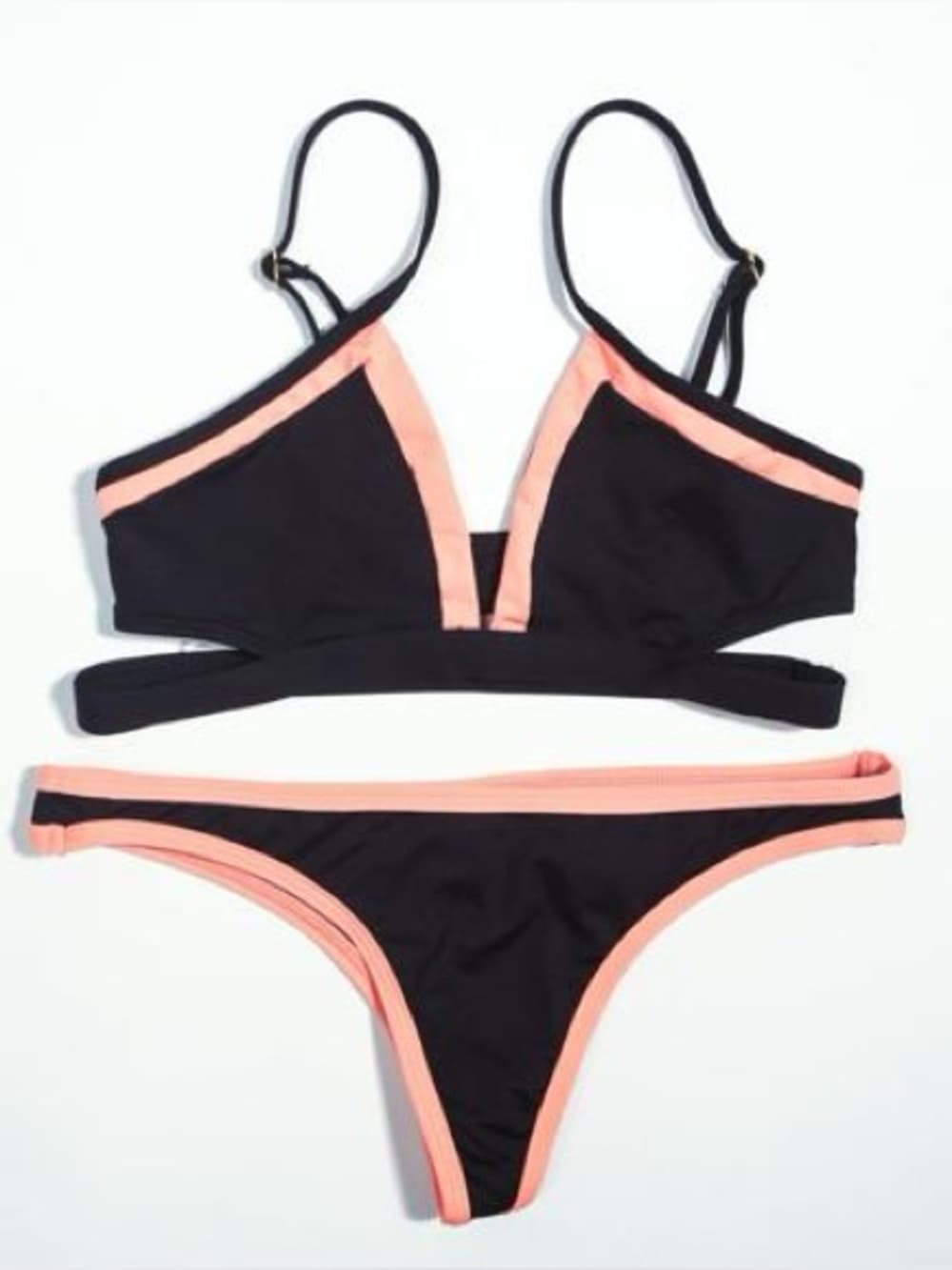 NWOT L*Space Platinum bikini set black coral extra small - Thumbnail 5