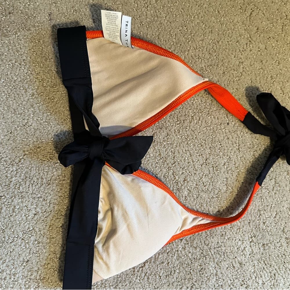 Trina Turk halter bikini top red black - Thumbnail 2