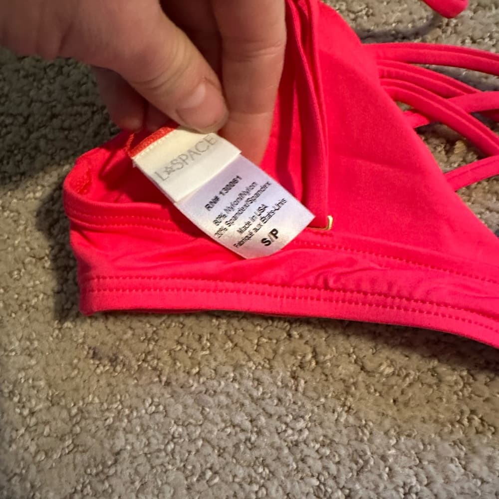 NWOT L*Space Jaime bikini top hot cherry - Thumbnail 3