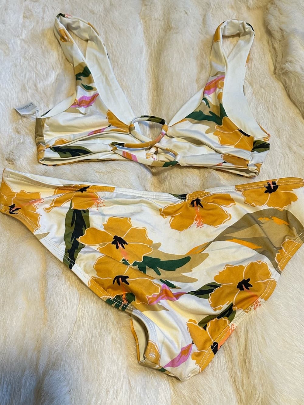 NWOT L*Space Playa Sandy Ibiza floral bikini set small - Thumbnail 3