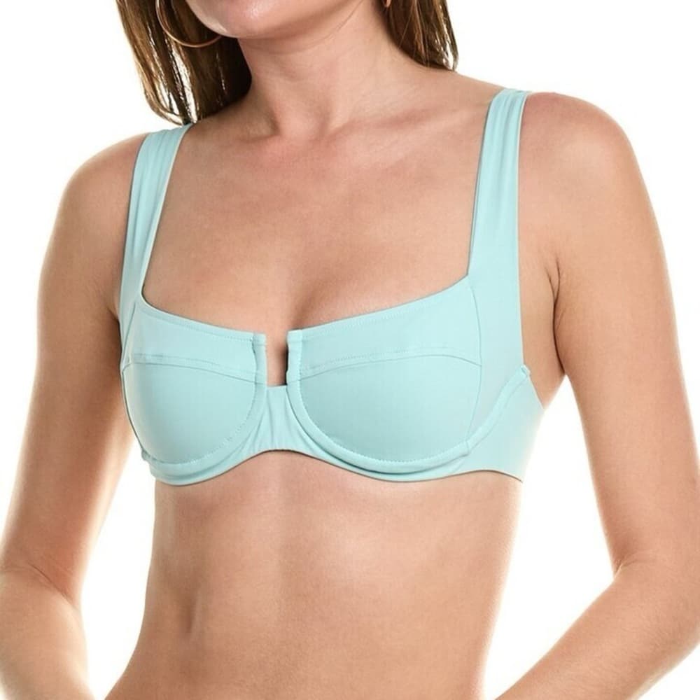 NWT L*Space Camellia bikini top light blue - Thumbnail 4