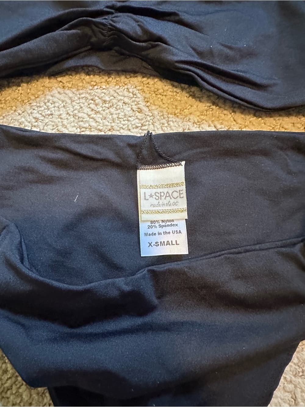 NWOT L*Space bikini set black leopard extra small - Thumbnail 2