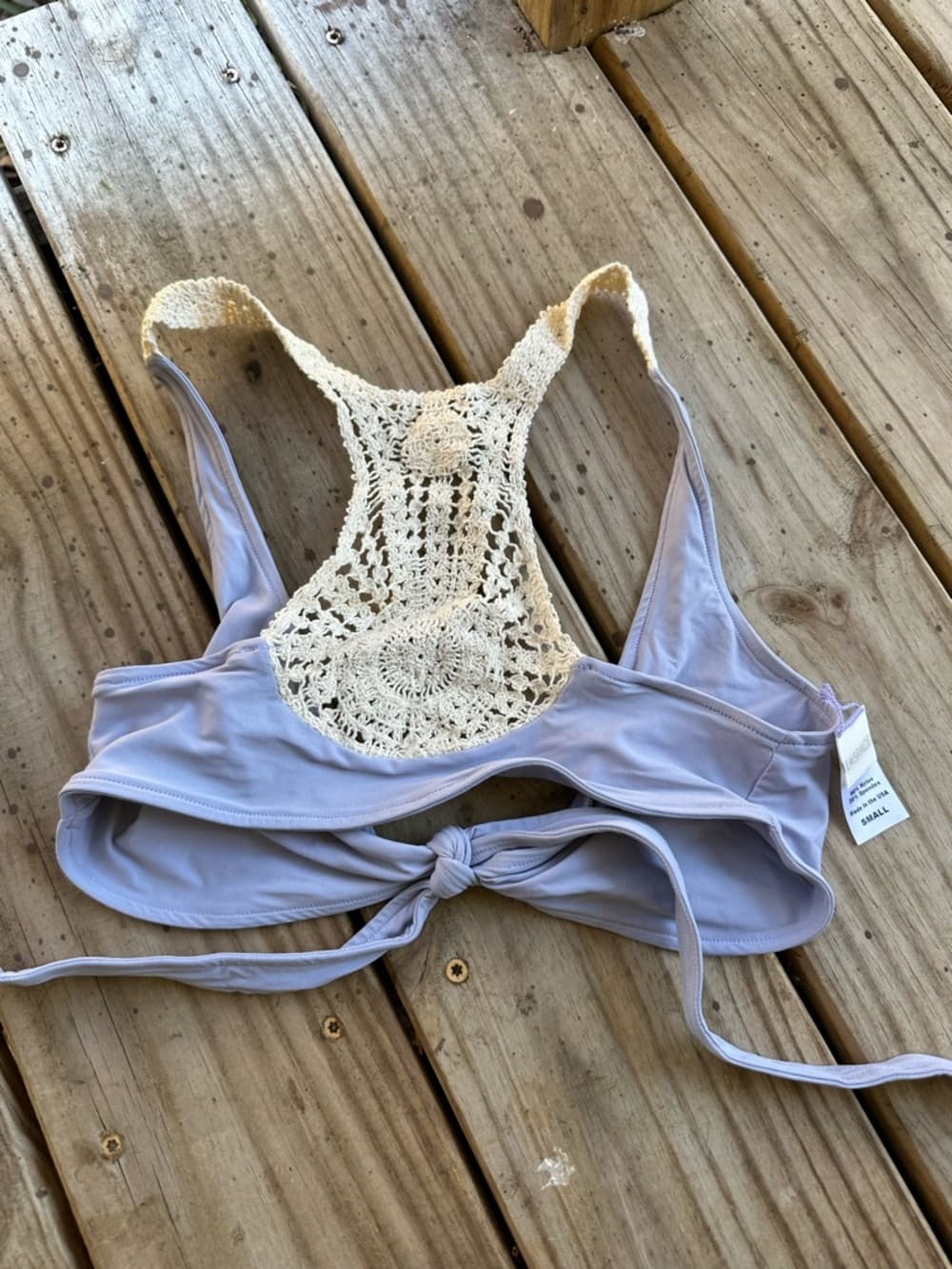 NWOT L*Space Joey crochet back bikini top - Thumbnail 2