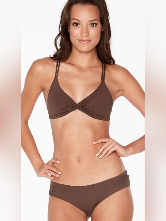 NWOT L*Space Hartley bikini set chocolate brown small - Thumbnail 5