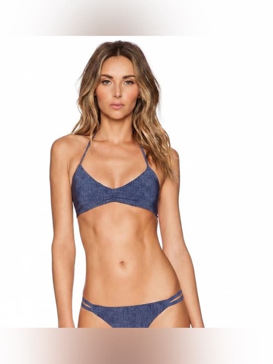 NWOT L*Space double trouble faux denim bikini set large - Thumbnail 6