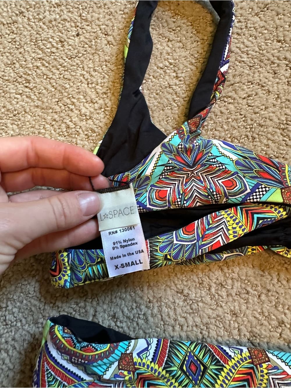 NWOT L*Space Zulu Breakers bikini set extra small - Thumbnail 3
