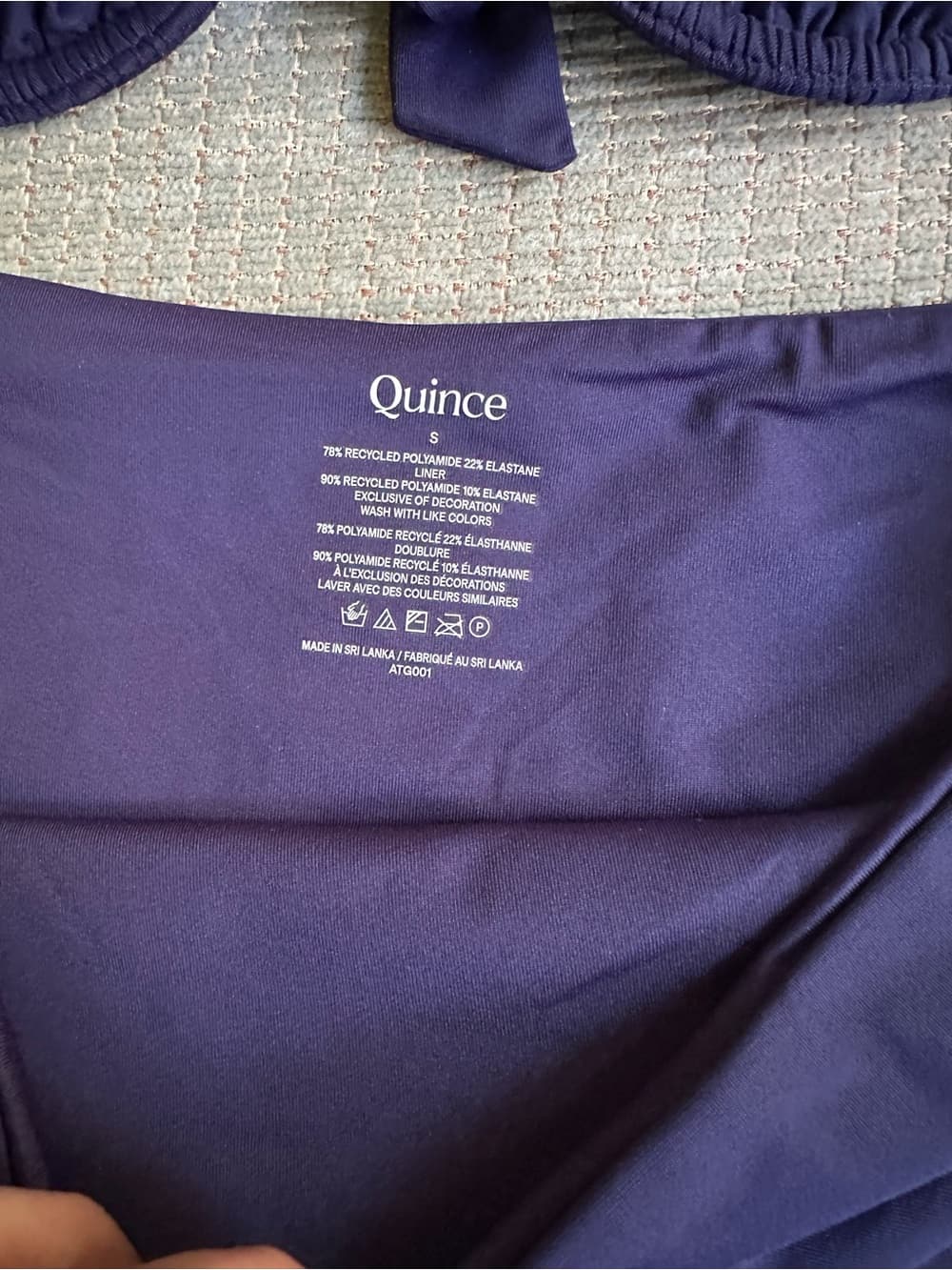 NWT Quince bikini set navy - Thumbnail 3