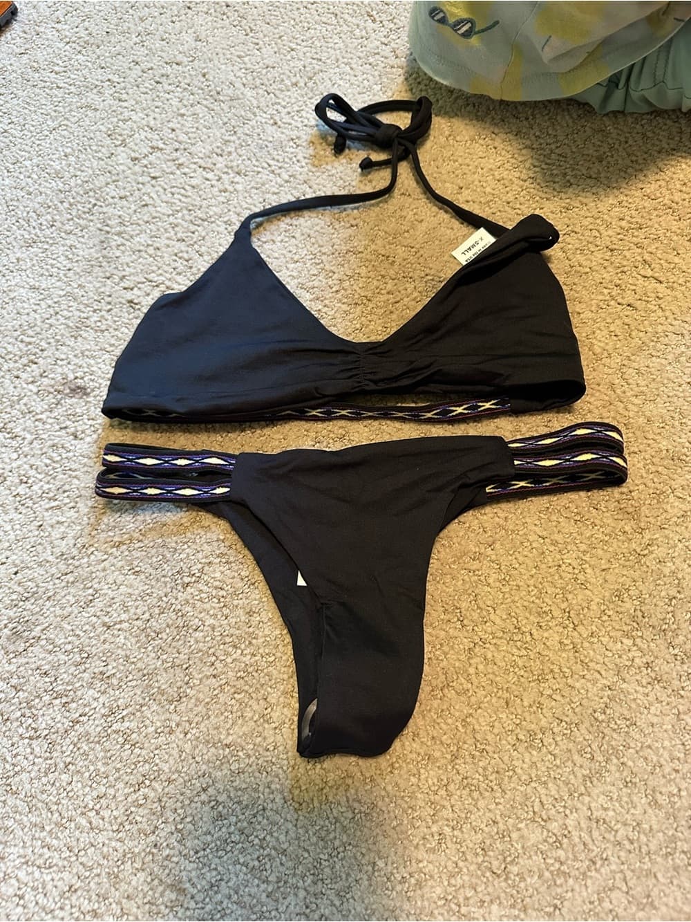 NWOT L*Space Itsy southwestern bikini set black - Thumbnail 2