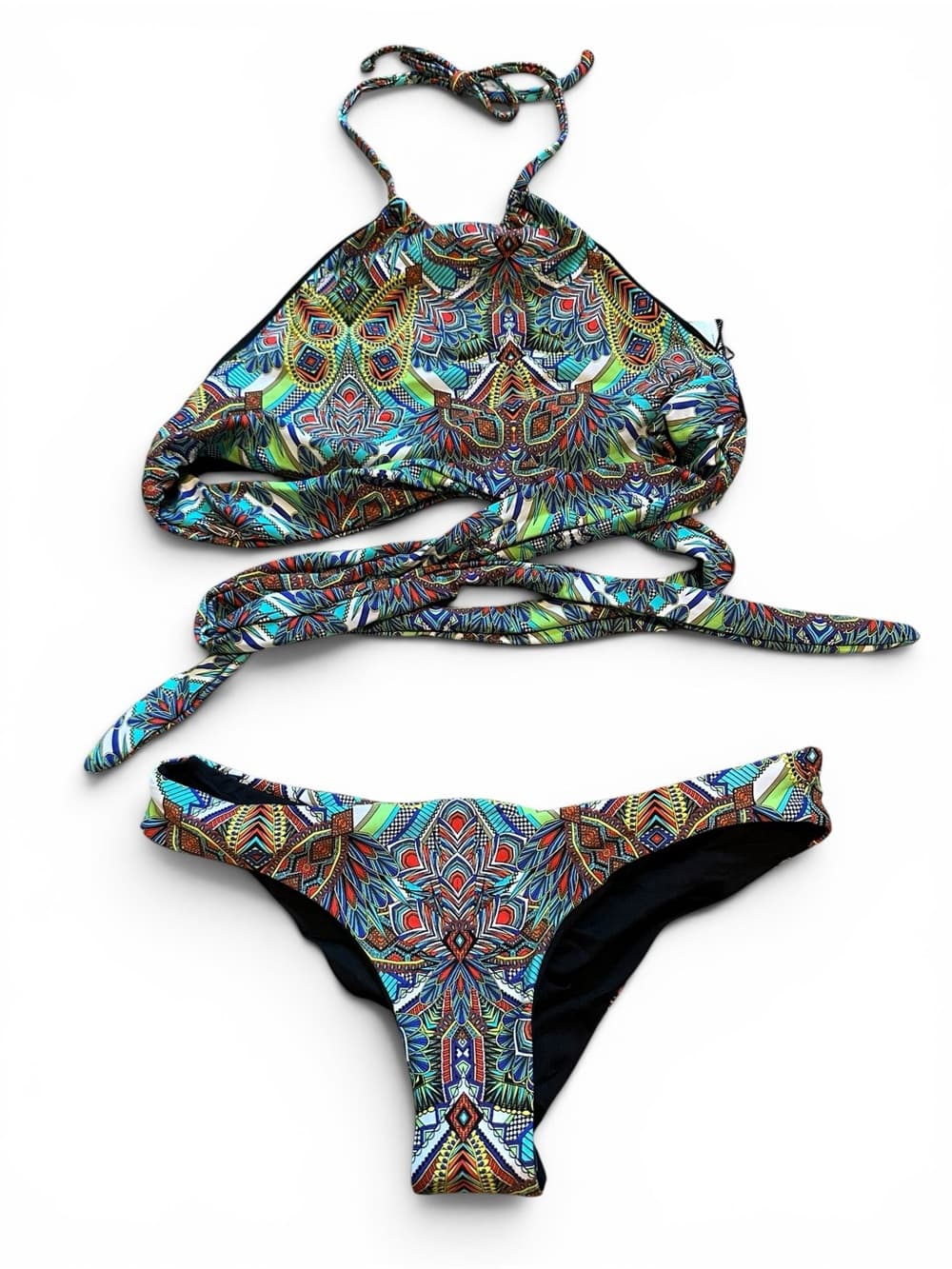 NWOT L*Space Zulu Itsy cut Lizzie bikini set extra small - Thumbnail 4