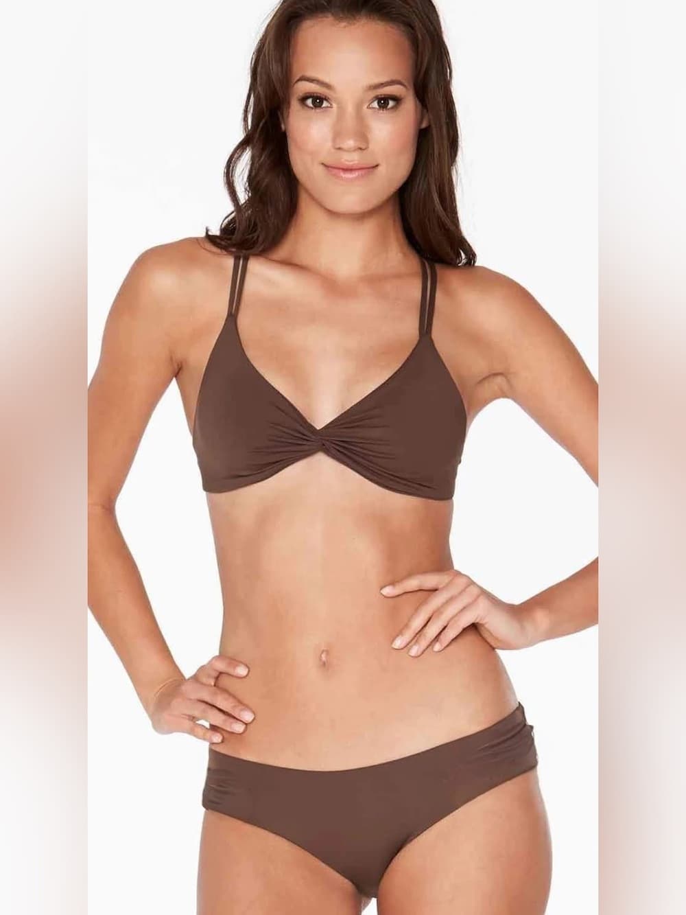 NWOT L*Space Hartley bikini set chocolate brown small - Thumbnail 4