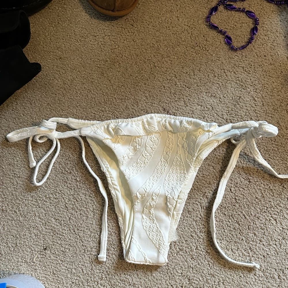NWT Devon Windsor Cara bikini bottoms white zebra - Thumbnail 2