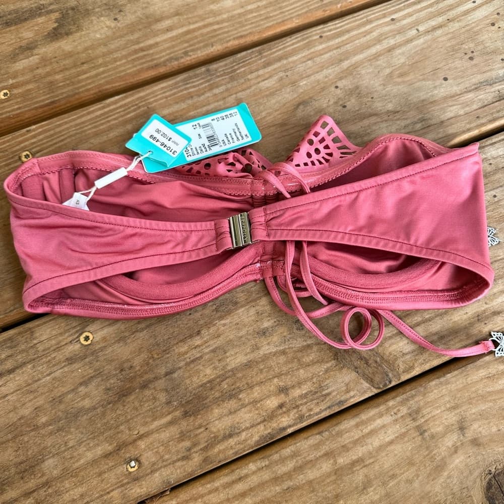 NWT Seafolly Shine On butterfly bandeau Dalia - Thumbnail 3