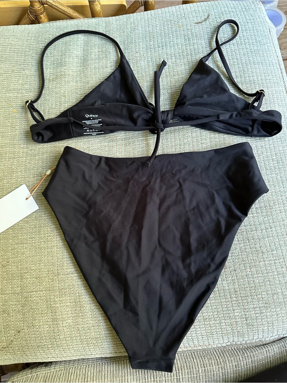 NWT Quince Italian bikini set black - Thumbnail 4