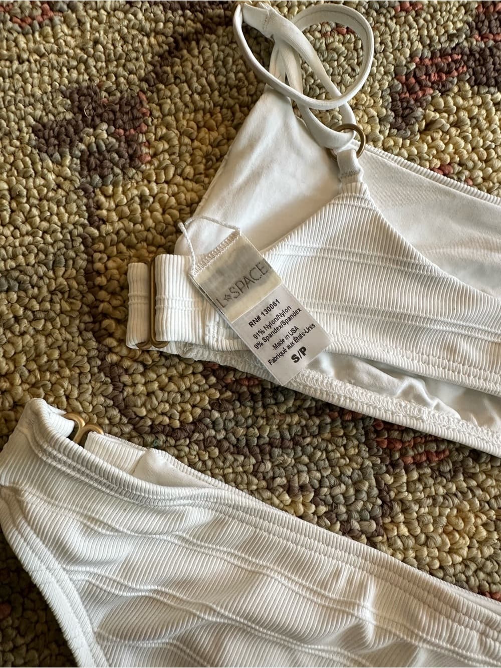 NWOT L*Space ribbed bikini set cream - Thumbnail 3