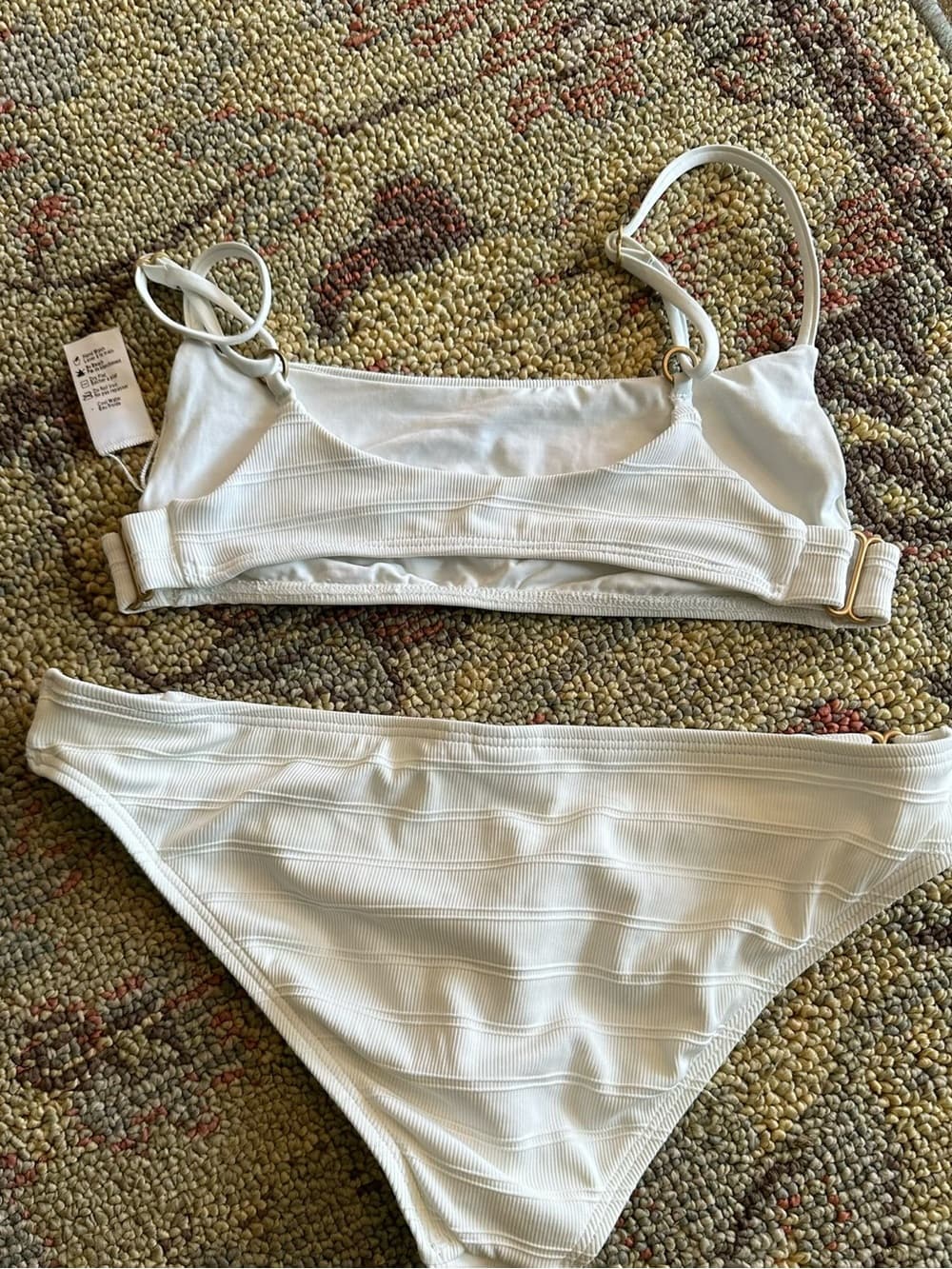 NWOT L*Space ribbed bikini set cream - Thumbnail 2