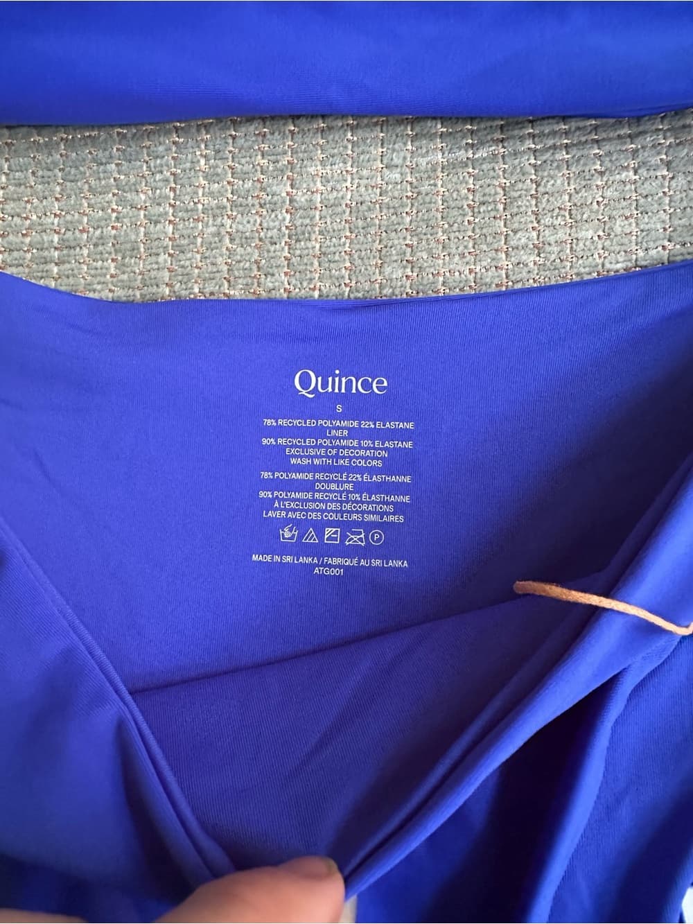 NWT Quince bikini set electric blue - Thumbnail 2