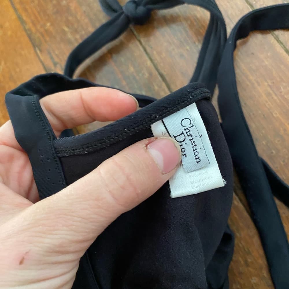 Dior bikini top perforated logos - Thumbnail 3
