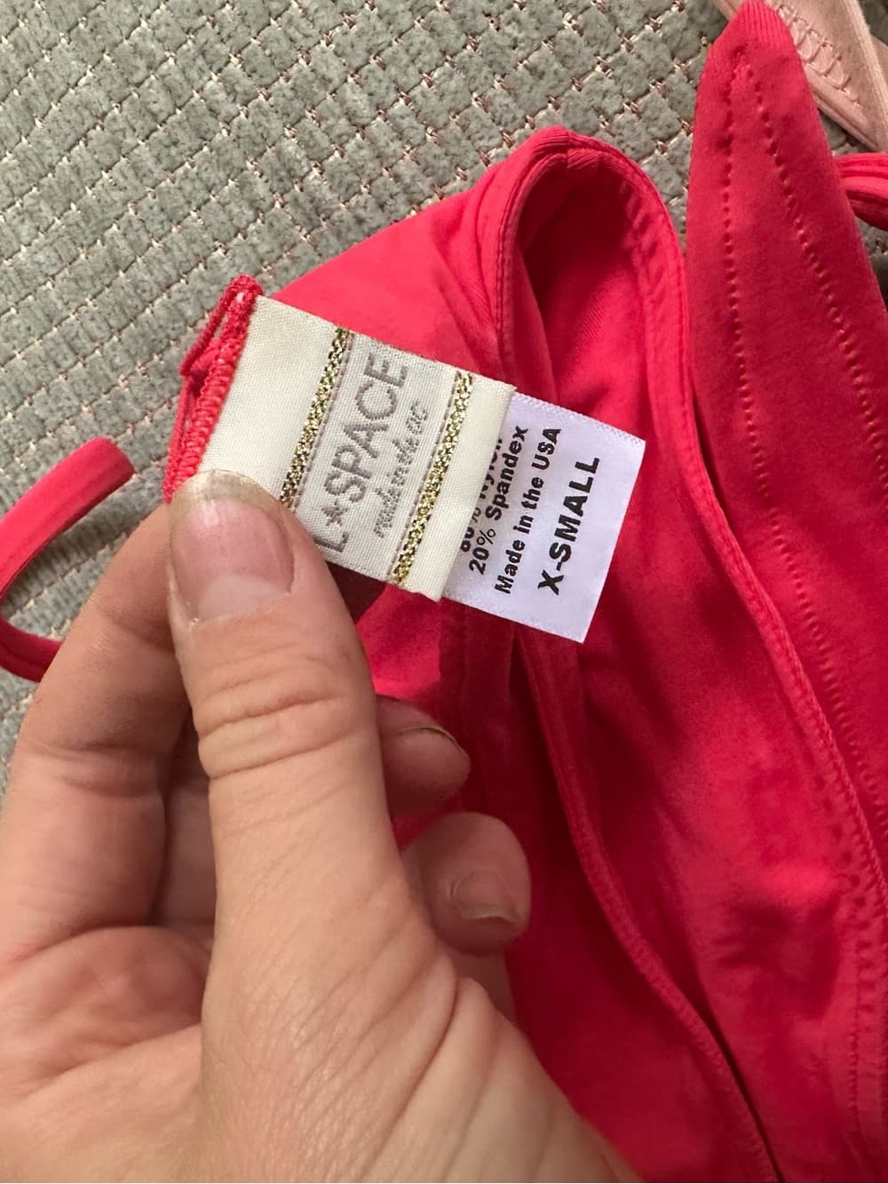 NWOT L*Space Chloe bikini set pink extra small - Thumbnail 4