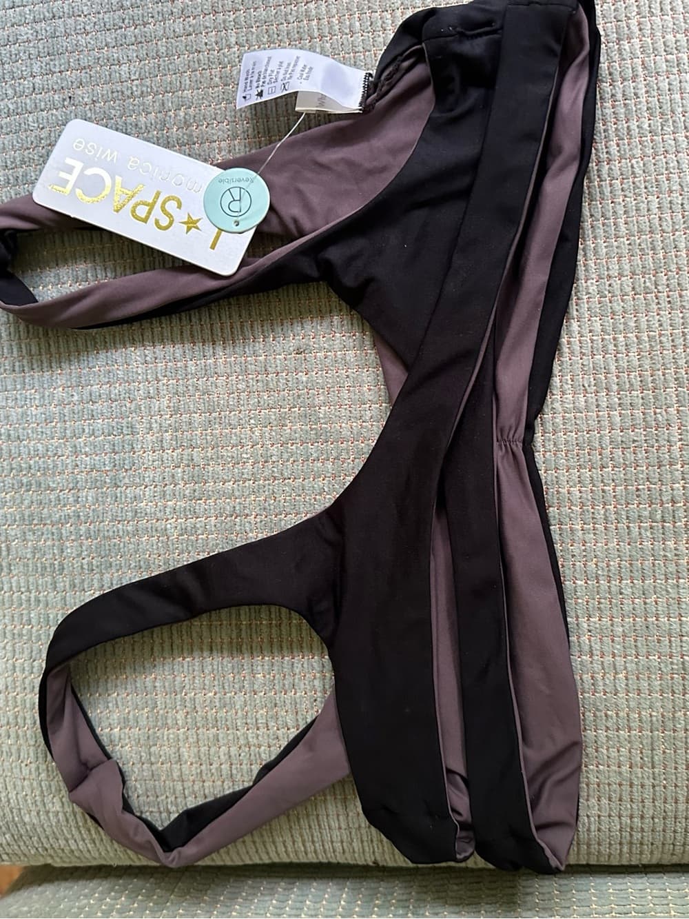 NWT L*Space bikini top black purple small - Thumbnail 2
