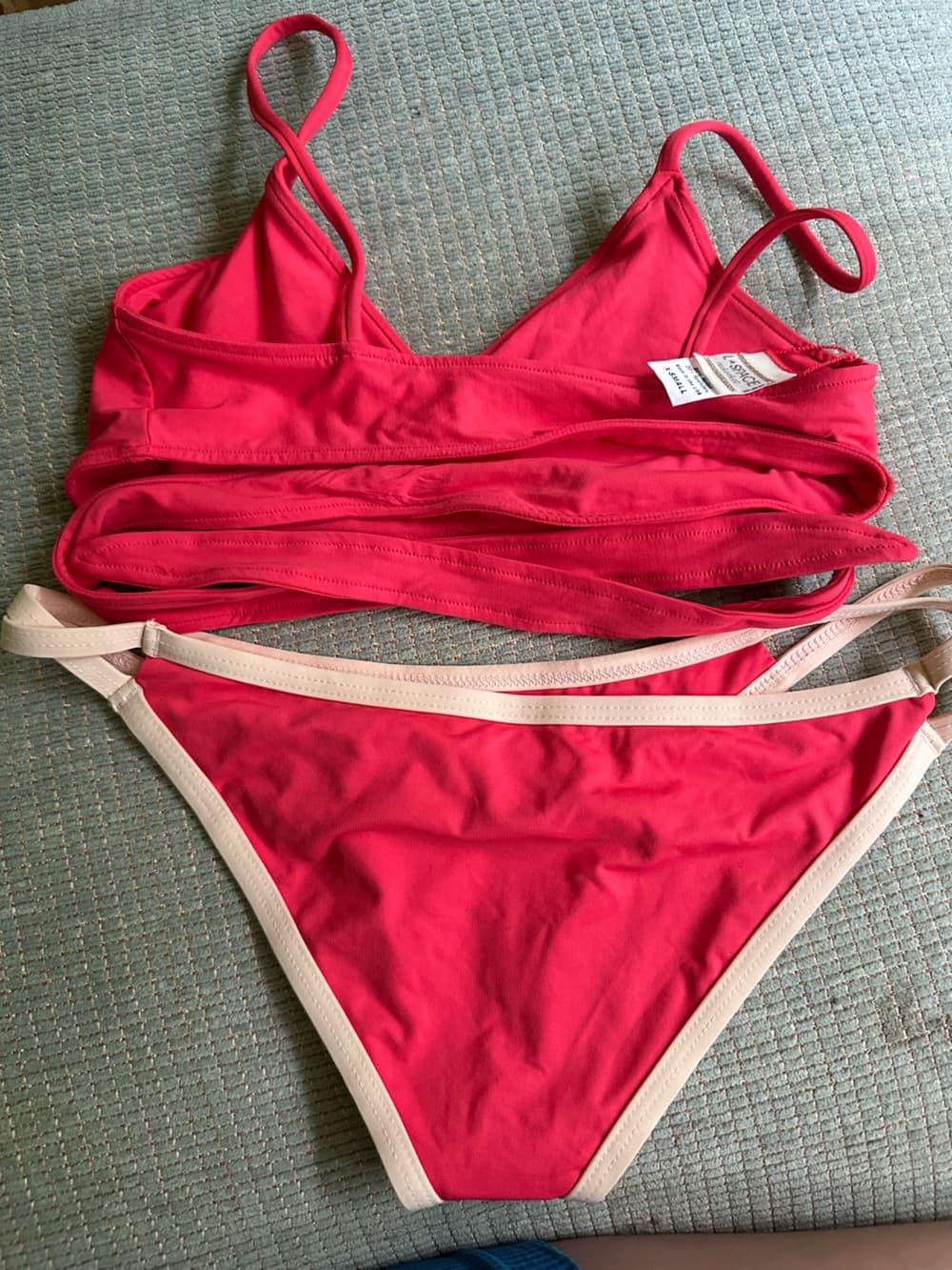 NWOT L*Space Chloe bikini set pink extra small - Thumbnail 3