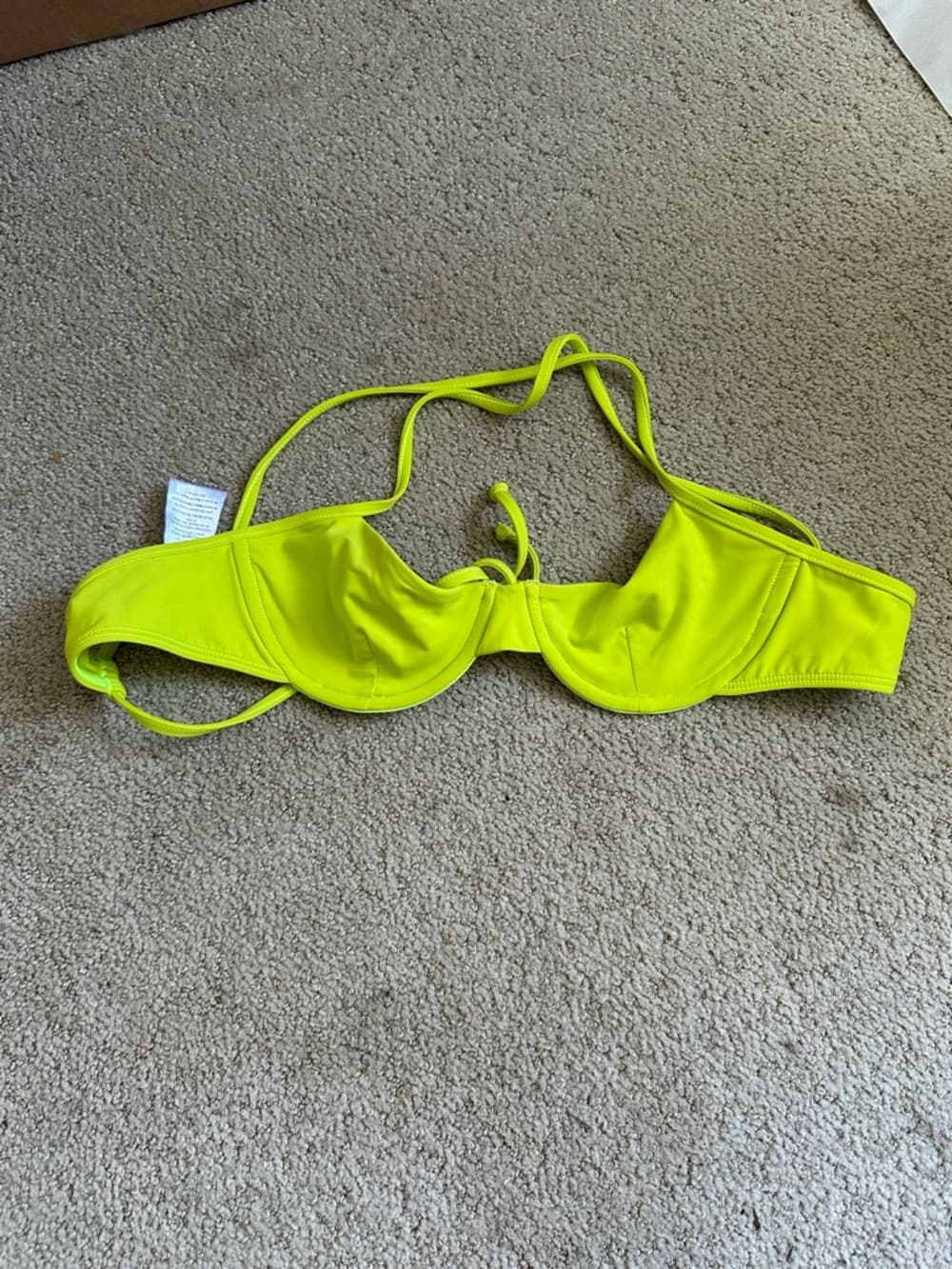 Mara Hoffman Mazlyn bikini top beet green